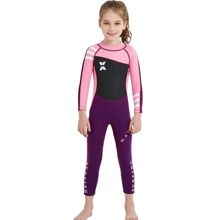 DIVE & SAIL WS-18818 Children Diving Suit One-piece Warm Snorkeling Surfing Anti-jellyfish Swimsuit Reluova