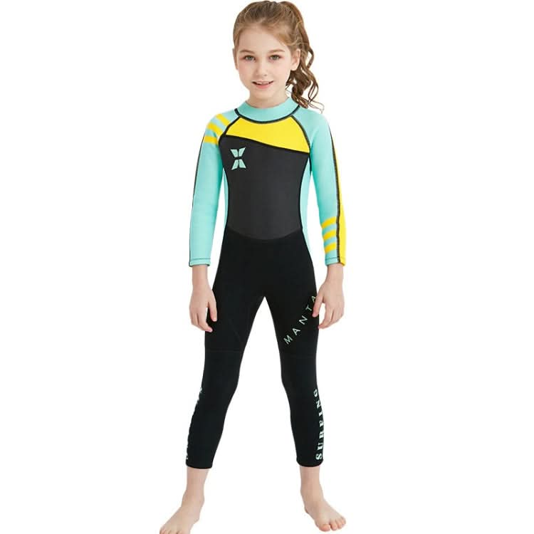 DIVE & SAIL WS-18818 Children Diving Suit One-piece Warm Snorkeling Surfing Anti-jellyfish Swimsuit Reluova