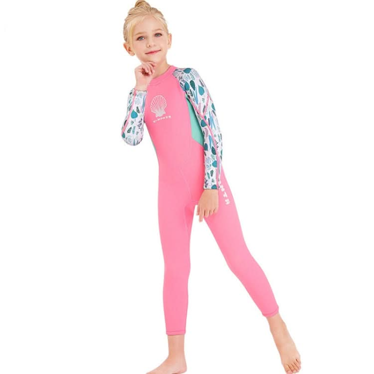 DIVE & SAIL M150556K Shell Pattern Children Diving Suit One-piece Swimsuit Snorkeling Surfing Anti-jellyfish Clothing Reluova