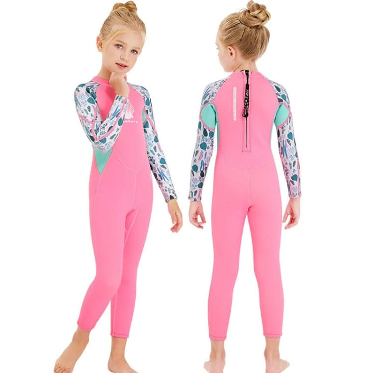 DIVE & SAIL M150556K Shell Pattern Children Diving Suit One-piece Swimsuit Snorkeling Surfing Anti-jellyfish Clothing Reluova