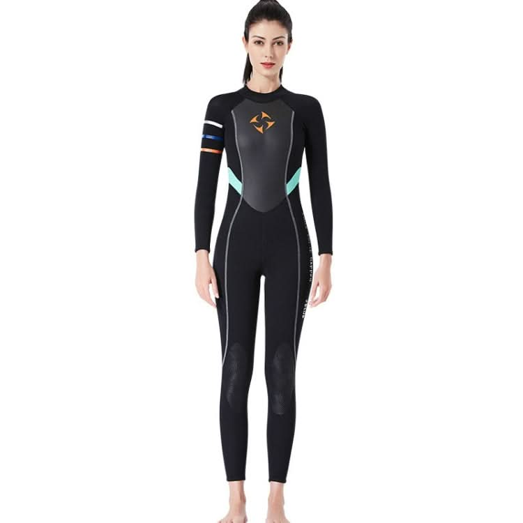 DIVE&SAIL WS-19481 One-piece Long-sleeved Warm Diving Suit Surfing Snorkeling Swimsuit