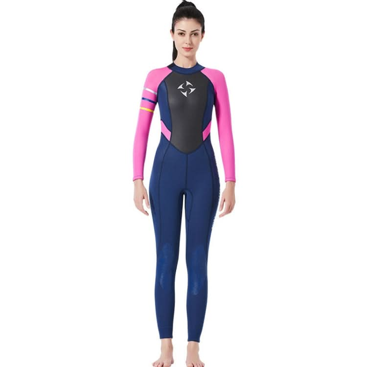 DIVE&SAIL WS-19481 One-piece Long-sleeved Warm Diving Suit Surfing Snorkeling Swimsuit Reluova