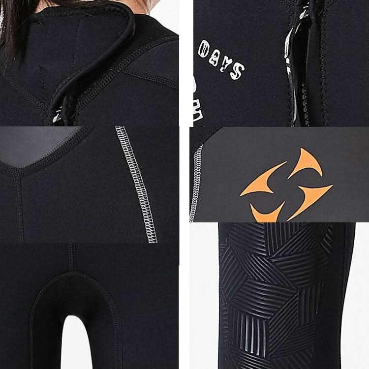 DIVE&SAIL WS-19481 One-piece Long-sleeved Warm Diving Suit Surfing Snorkeling Swimsuit