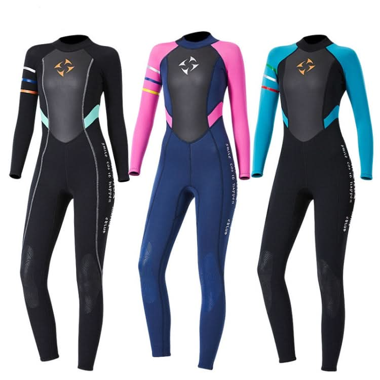 DIVE&SAIL WS-19481 One-piece Long-sleeved Warm Diving Suit Surfing Snorkeling Swimsuit