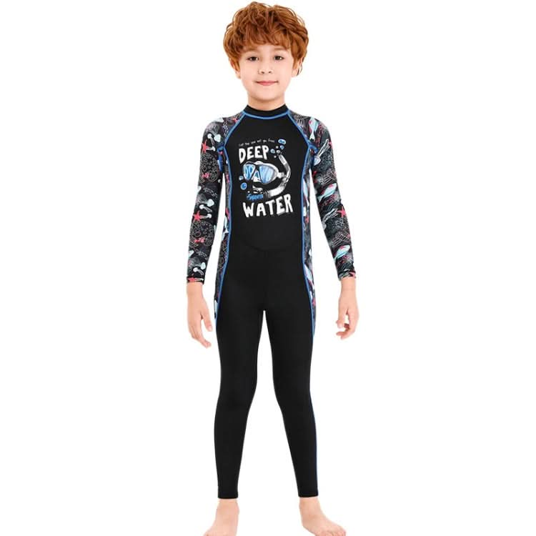 DIVE & SAIL Children Sun Protection Long Sleeve Quick Dry Diving Suit Reluova