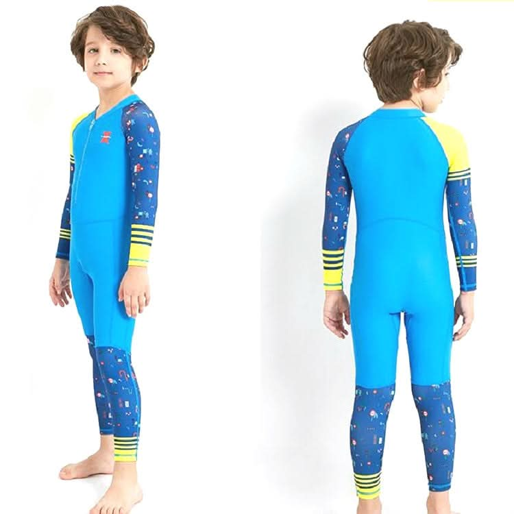 DIVE & SAIL LS-18822 Children Diving Suit Outdoor Sunscreen One-piece Swimsuit Reluova