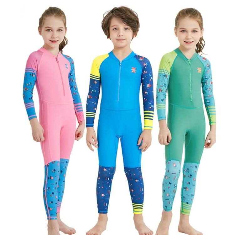 DIVE & SAIL LS-18822 Children Diving Suit Outdoor Sunscreen One-piece Swimsuit Reluova