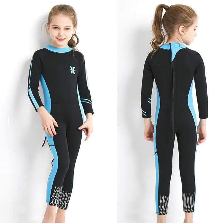 DIVE & SAIL 2.5mm Children Diving Suit One-piece Warm Snorkeling Suit Drifting Sunscreen Swimsuit Reluova