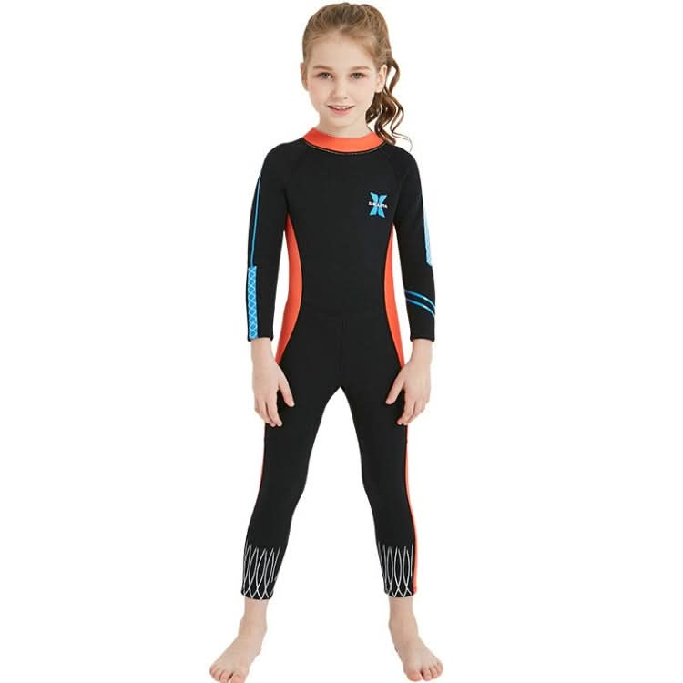 DIVE & SAIL 2.5mm Children Diving Suit One-piece Warm Snorkeling Suit Drifting Sunscreen Swimsuit Reluova