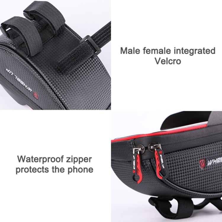 WHEEL UP Anti-splashing Touch Screen Bicycle Mobile Phone Bag Mountain Bike Front Beam Bag Riding Handlebar Bag