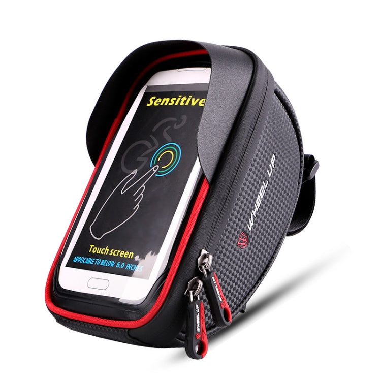 WHEEL UP Anti-splashing Touch Screen Bicycle Mobile Phone Bag Mountain Bike Front Beam Bag Riding Handlebar Bag Reluova