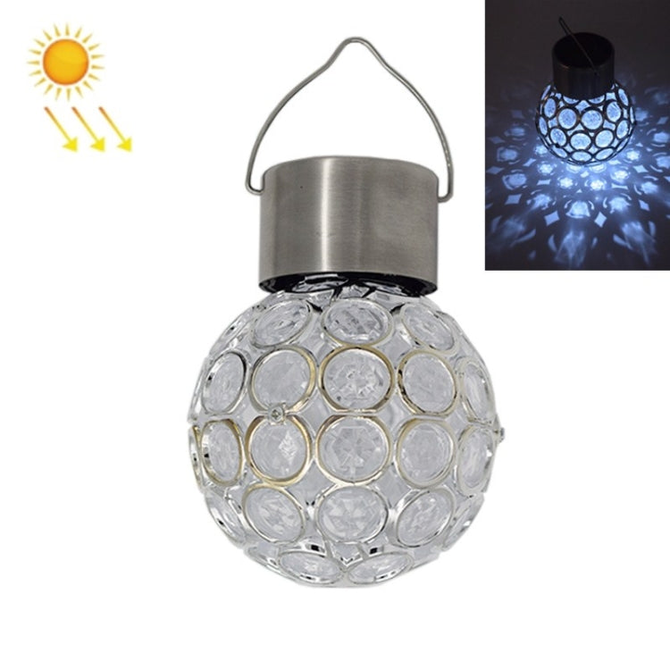 2 PCS Solar Hollow Ball Pendent Lamp Decorative Garden Light-Reluova