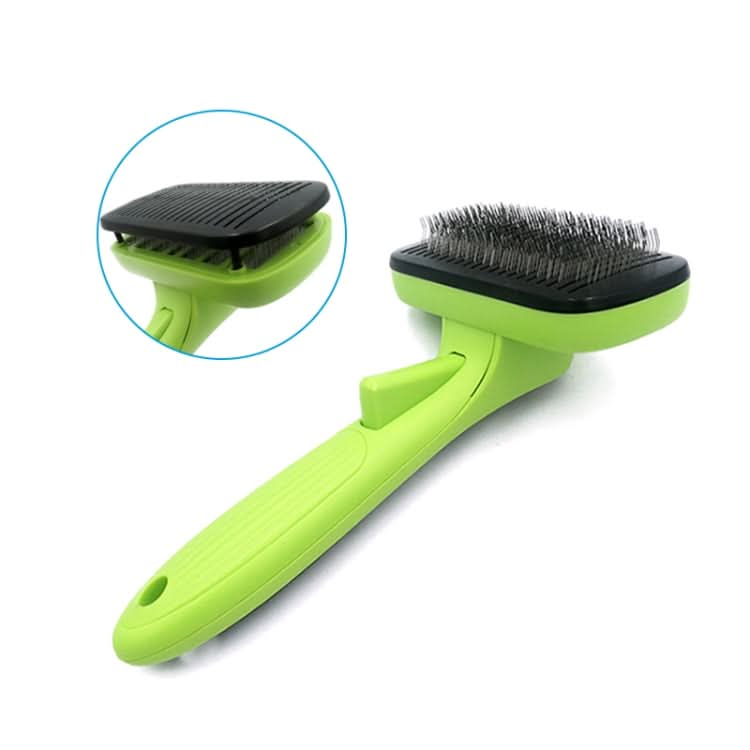 Pet Hair Removal Comb Automatic Hair Removal Brush Dog Hair Grooming Comb Cleaning Supplies - Reluova