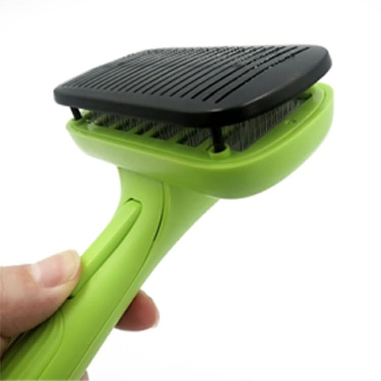 Pet Hair Removal Comb Automatic Hair Removal Brush Dog Hair Grooming Comb Cleaning Supplies - Reluova