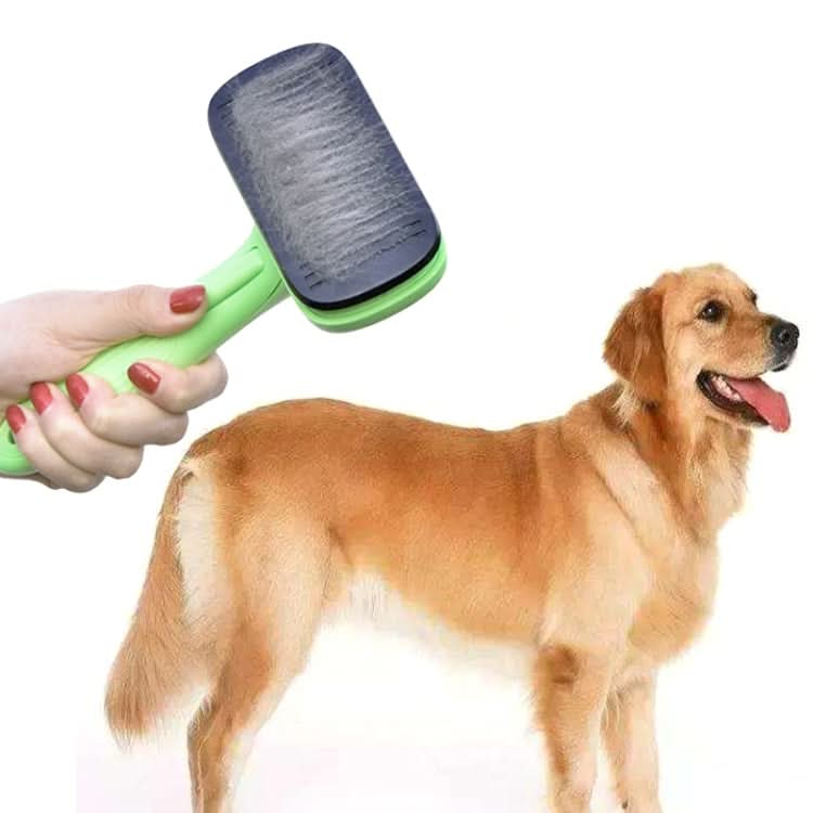 Pet Hair Removal Comb Automatic Hair Removal Brush Dog Hair Grooming Comb Cleaning Supplies - Reluova