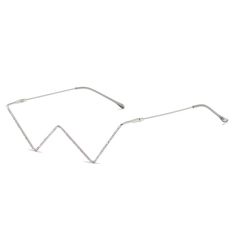 S2057 Personality no Metal Glasses Frame Half Frame Street Shooting Decorative Frames Reluova