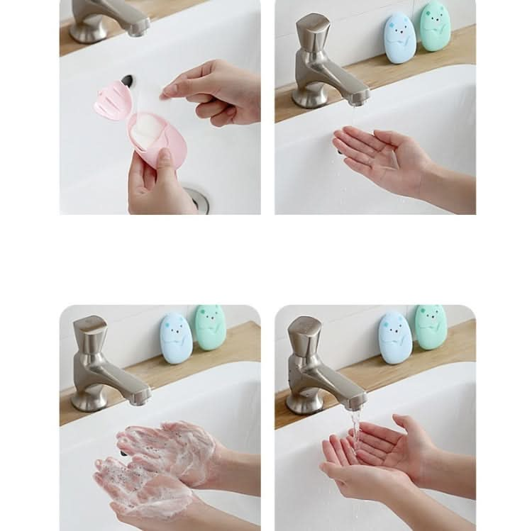 Disposable Soap Paper Outdoor Travel Portable Hand Washing And Cleaning Soap Tablets Random Color Reluova