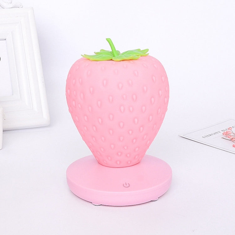 Creative Home LED Silicone Strawberry Night Light USB Rechargeable Bedside Decoration Atmosphere Light My Store