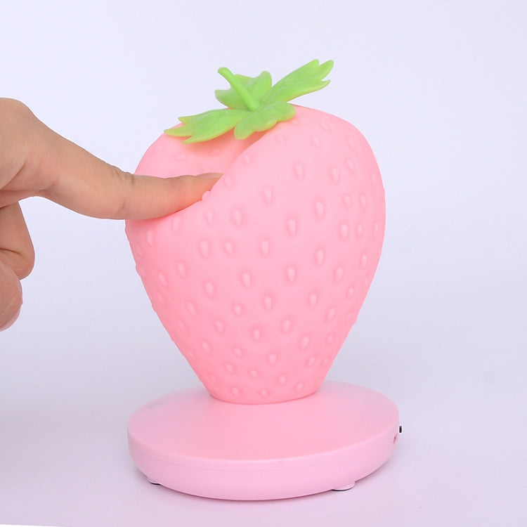 Creative Home LED Silicone Strawberry Night Light USB Rechargeable Bedside Decoration Atmosphere Light My Store