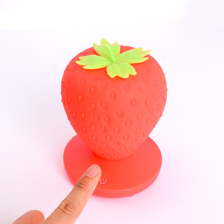 Creative Home LED Silicone Strawberry Night Light USB Rechargeable Bedside Decoration Atmosphere Light My Store