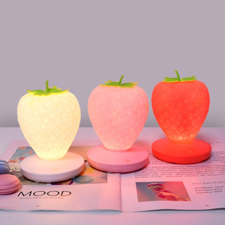 Creative Home LED Silicone Strawberry Night Light USB Rechargeable Bedside Decoration Atmosphere Light My Store