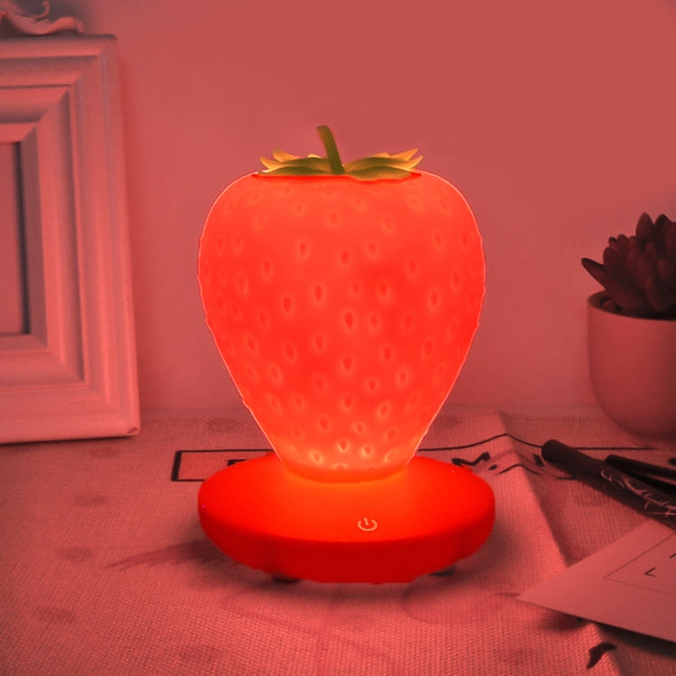 Creative Home LED Silicone Strawberry Night Light USB Rechargeable Bedside Decoration Atmosphere Light My Store