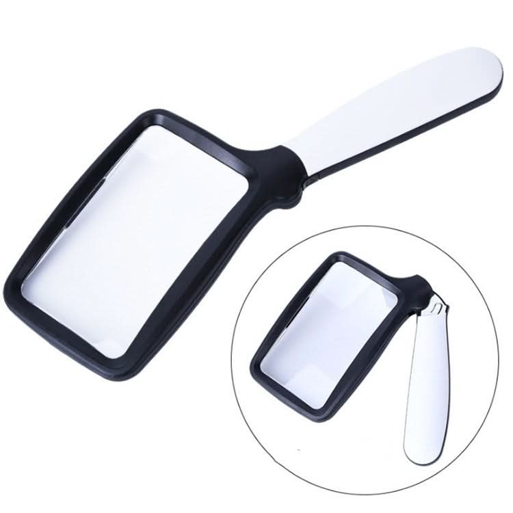 2X Handheld Folding Five LED Lights For Elderly People Reading Newspapers HD Acrylic Optical Lens Magnifying Glass My Store