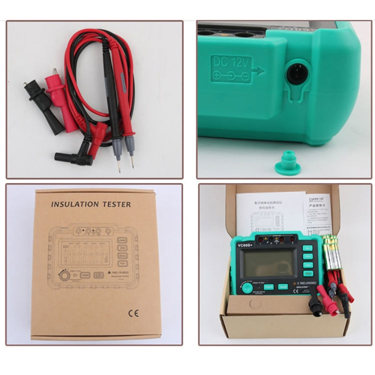 VC60B+ Digital Multimeter Measuring Instrument Digital Insulation Resistance Tester My Store