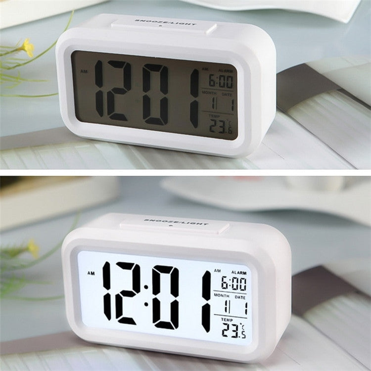 Temperature Type Lazy Snooze Alarm Mute Backlit Electronic Clock My Store