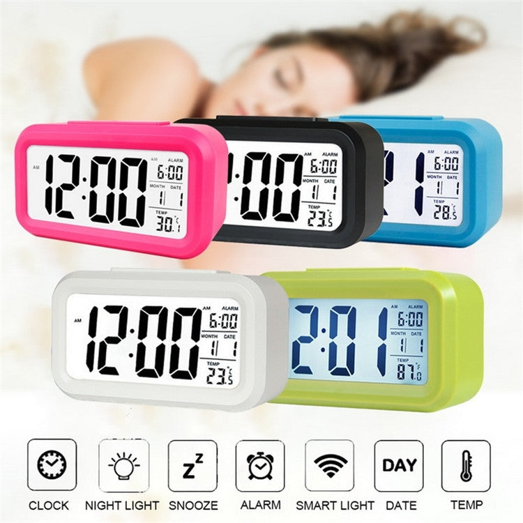 Temperature Type Lazy Snooze Alarm Mute Backlit Electronic Clock My Store