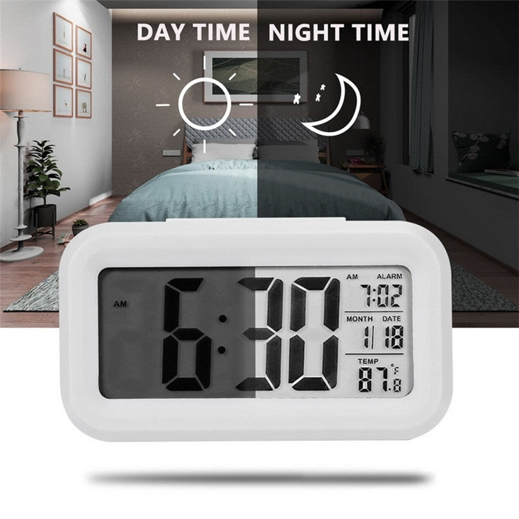 Temperature Type Lazy Snooze Alarm Mute Backlit Electronic Clock My Store