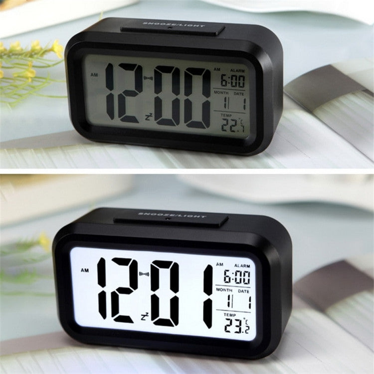 Temperature Type Lazy Snooze Alarm Mute Backlit Electronic Clock My Store