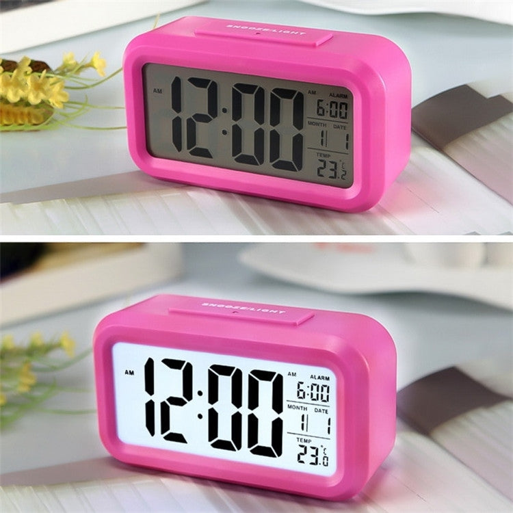 Temperature Type Lazy Snooze Alarm Mute Backlit Electronic Clock My Store