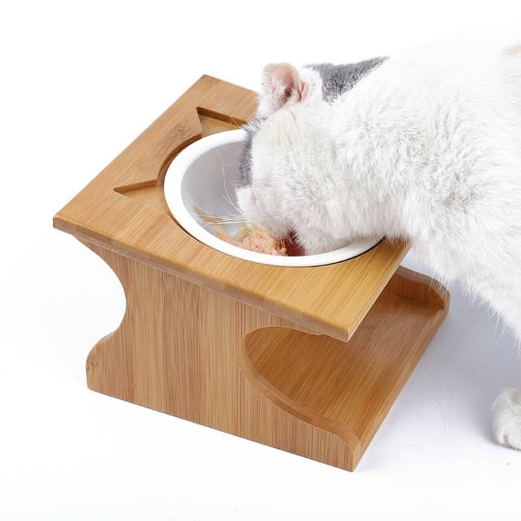 Pet Solid Wood Dining Table Pet Food Bowl Pet Supplies - Reluova