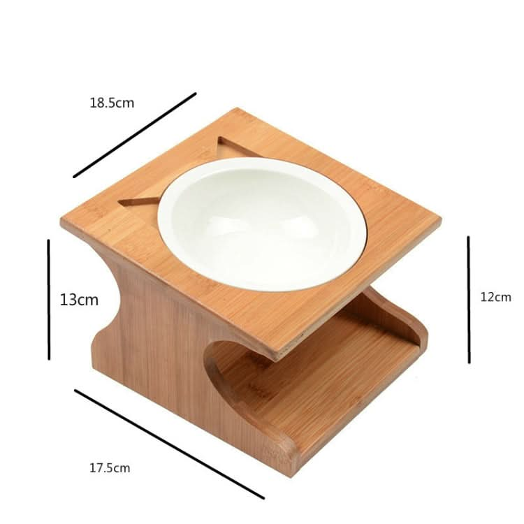 Pet Solid Wood Dining Table Pet Food Bowl Pet Supplies - Reluova