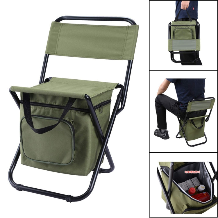 Outdoor Folding Chair with Storage Bag & Backrest & Heat Preservation Function Reluova