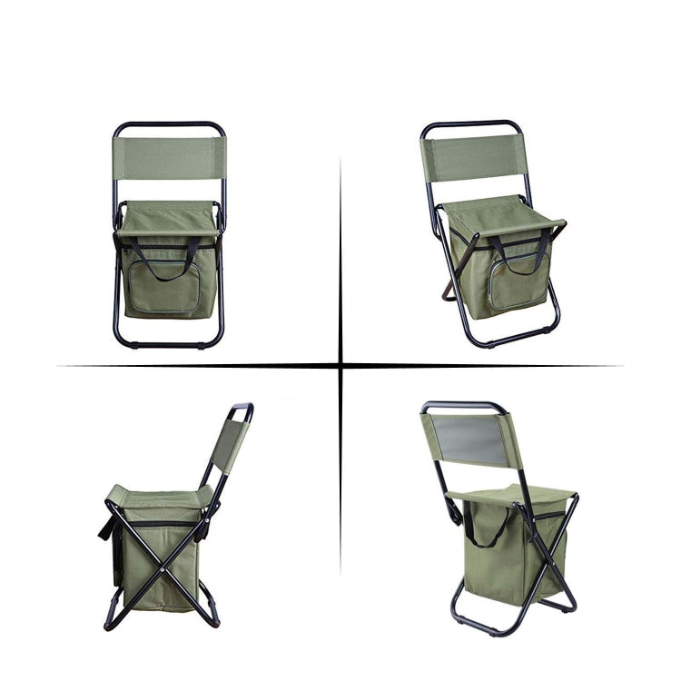 Outdoor Folding Chair with Storage Bag & Backrest & Heat Preservation Function Reluova