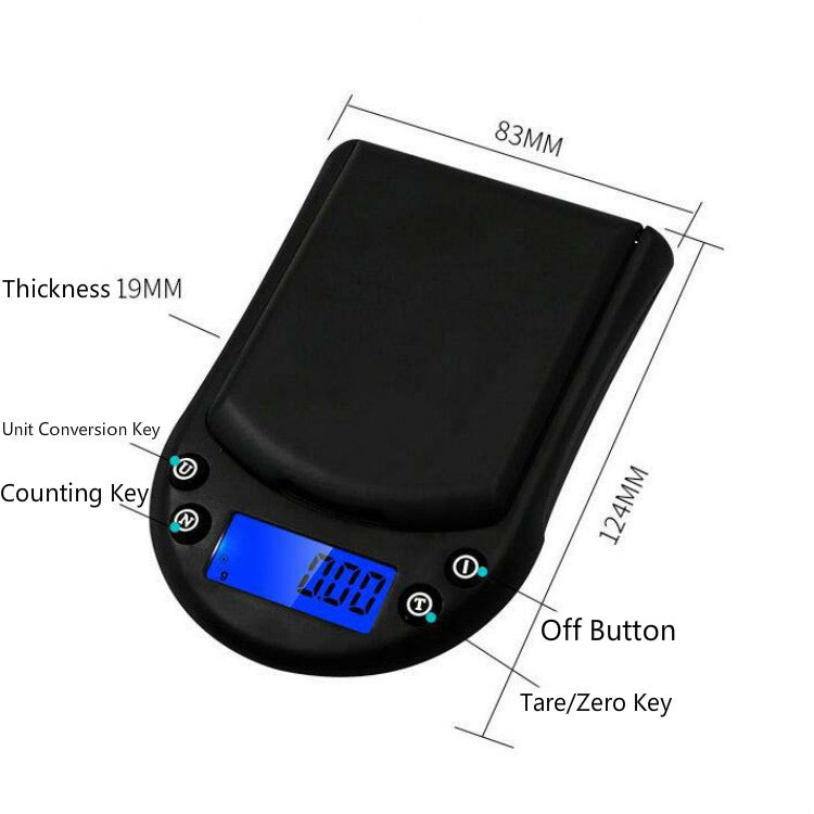 Precision Palm Scale Gold Silver Jewelry Scale Pocket Scale, Specification:200g/0.01g My Store