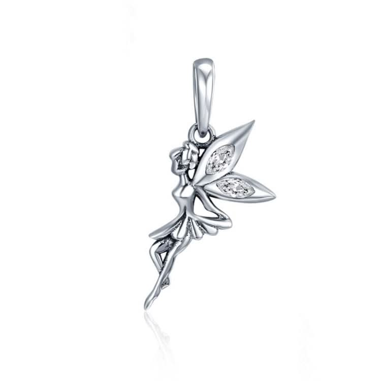 925 Sterling Silver Flower Fairy Dangle Pendant Women DIY Bracelets Necklaces Accessories-Reluova