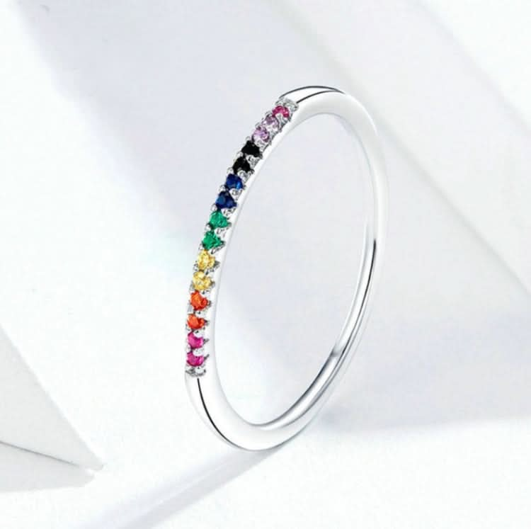 Sterling Silver Ring S925 Colored Zircon Ring Reluova