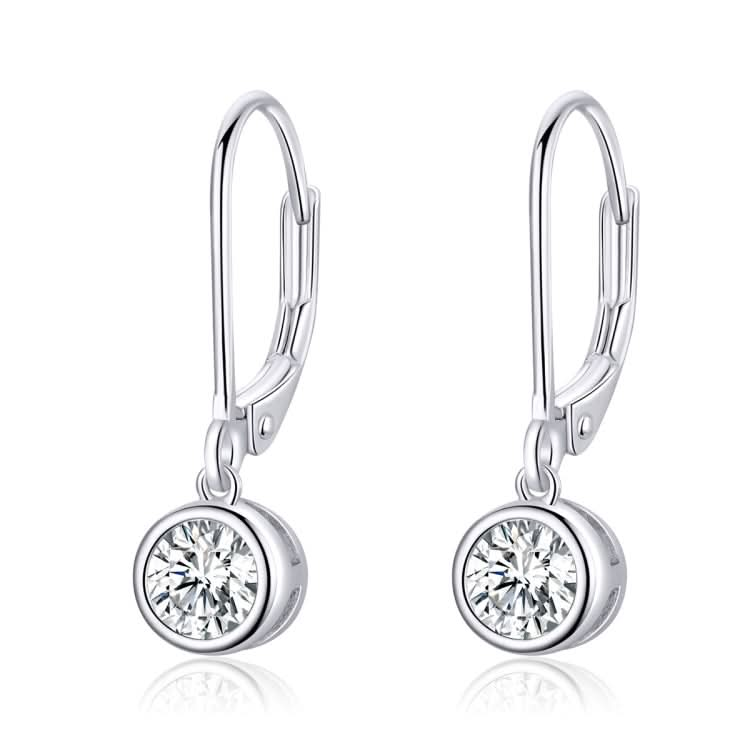 Sterling Silver S925 Earrings Simple Zircon Earrings Reluova