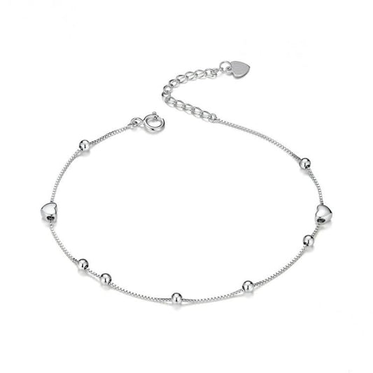 Five-pointed Star Ball Bracelet S925 Sterling Silver Platinum Plated Bracelet Reluova