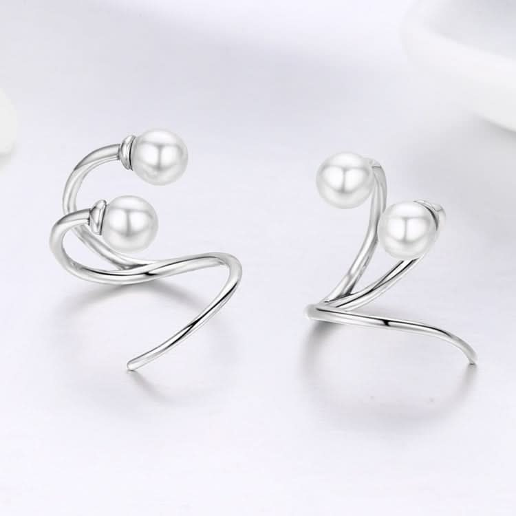 Simple Women Pearl Earrings Sterling Silver Wild Earrings Reluova