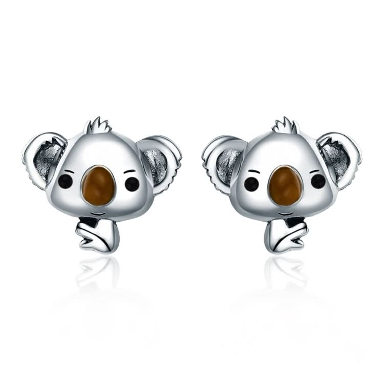 Koala Sterling Silver Ladies Gemstone Earrings Reluova