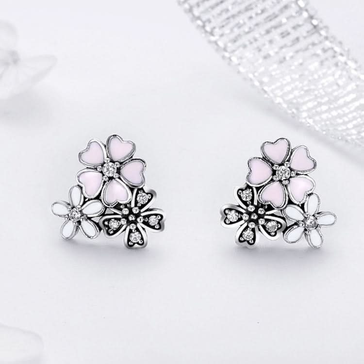 Daisy Flower Sterling Silver Earrings Temperament Female Earrings Reluova