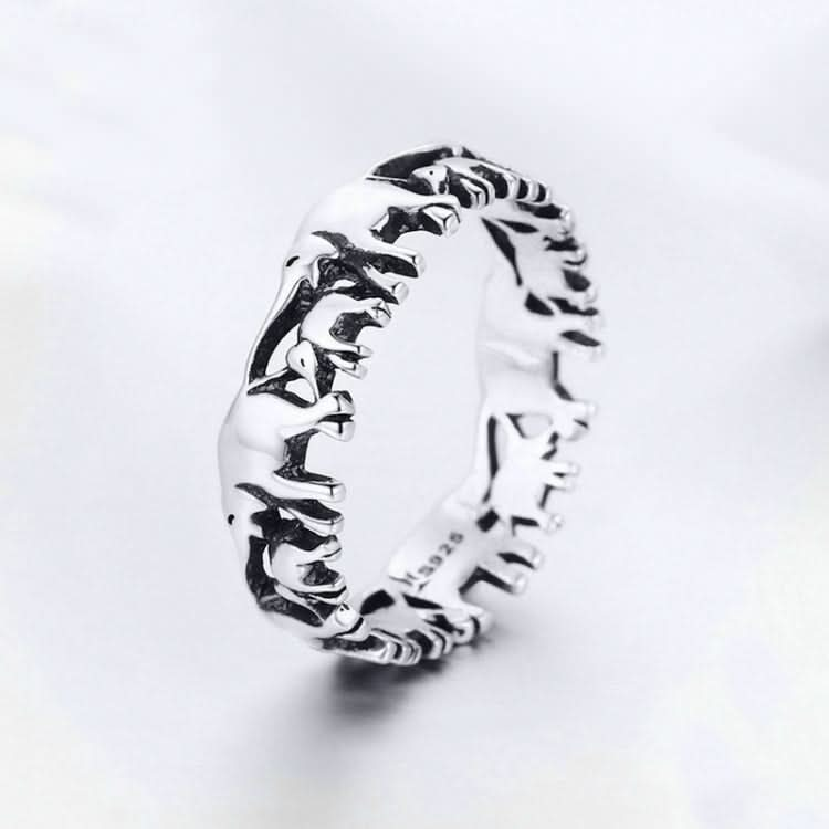 S925 Sterling Silver Ring Elephant Family Vintage Inlaid Ring Reluova