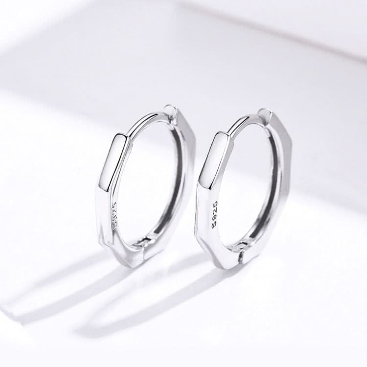 Simple Pure Silver Earrings Circle Ring Earrings Hypoallergenic Earrings Reluova