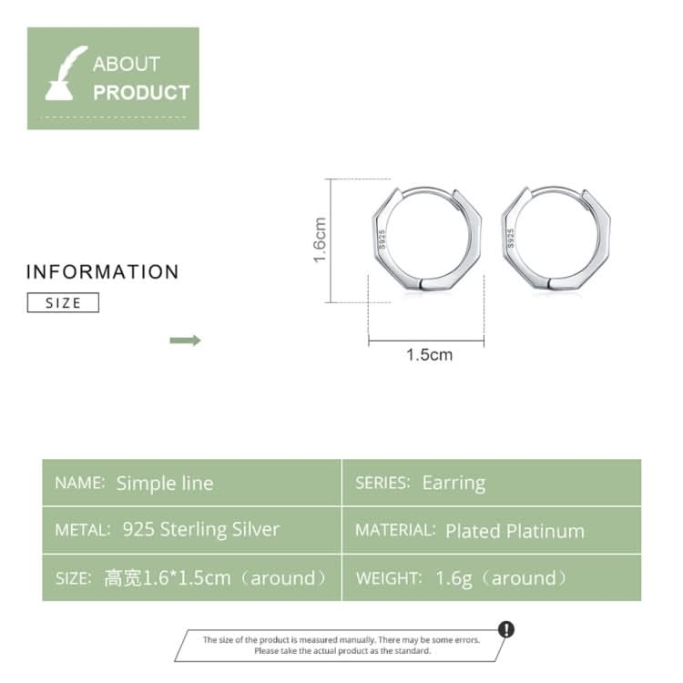 Simple Pure Silver Earrings Circle Ring Earrings Hypoallergenic Earrings Reluova