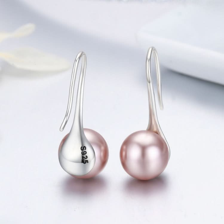 Women Sterling Silver Earrings Temperament Shell Beads Pearl Earrings Reluova