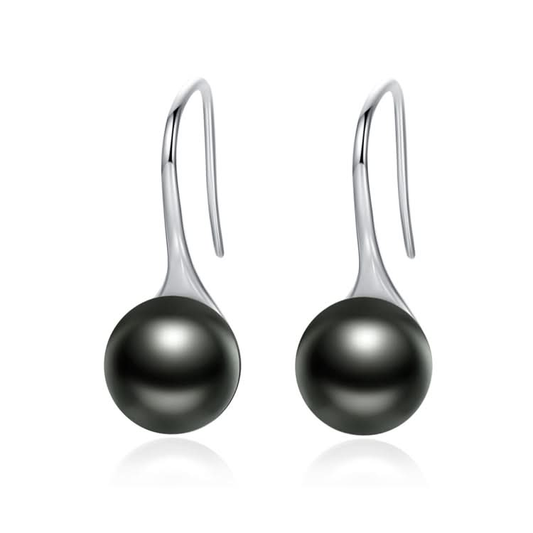 Women Sterling Silver Earrings Temperament Shell Beads Pearl Earrings